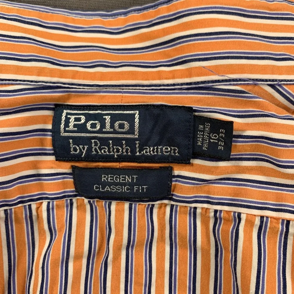 Polo Ralph Lauren Shirts Men L Lot Of 2 Striped‎ Green Long Sleeve Button Down